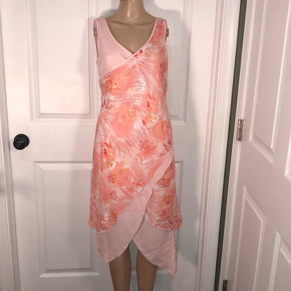 Princy by Jessica Simpson Pink Print Dress. NWT. 7